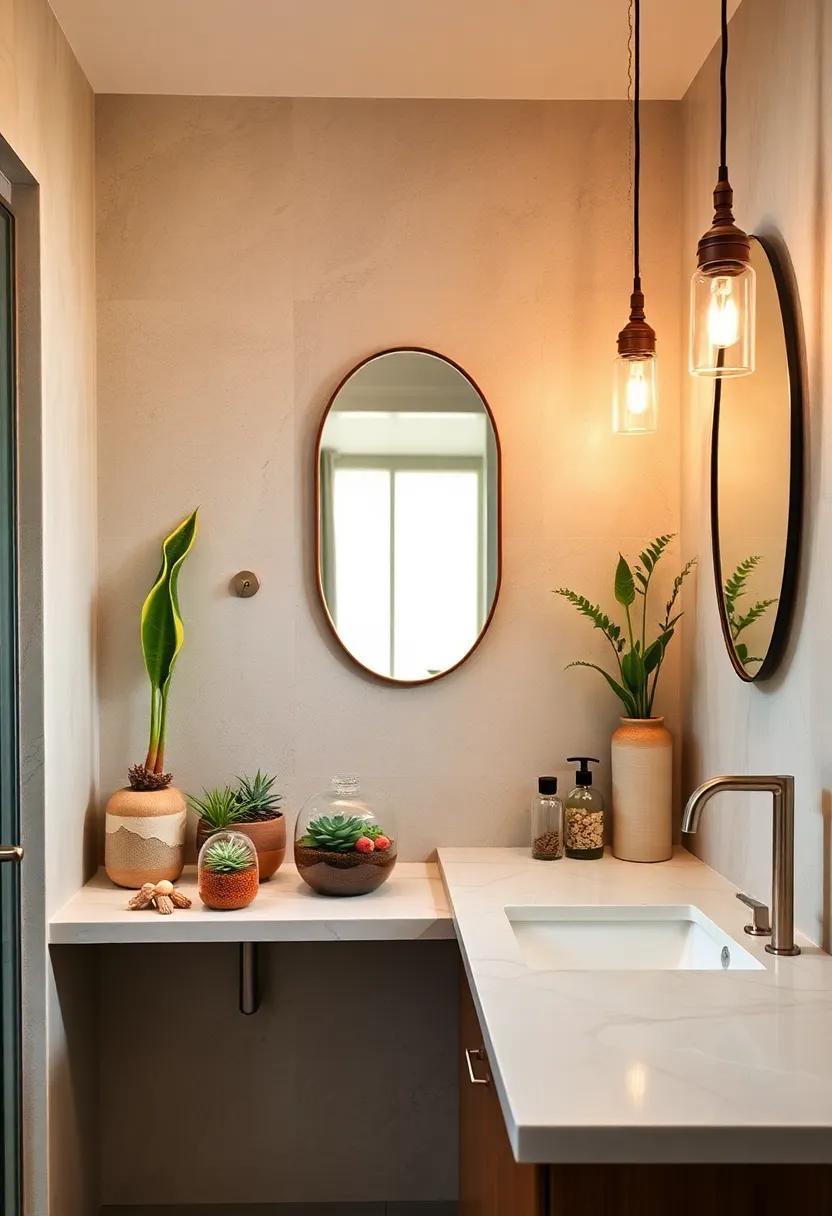 Terrarium Accents: Bring the outdoors in with glass terrariums ​filled with ⁤succulents or ⁤air plants,​ creating a mini oasis ​on‍ your counter