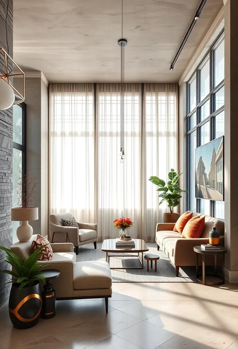 Layered Window Treatments Combining Sheer And Heavy Fabrics For Mood And Texture Contrast