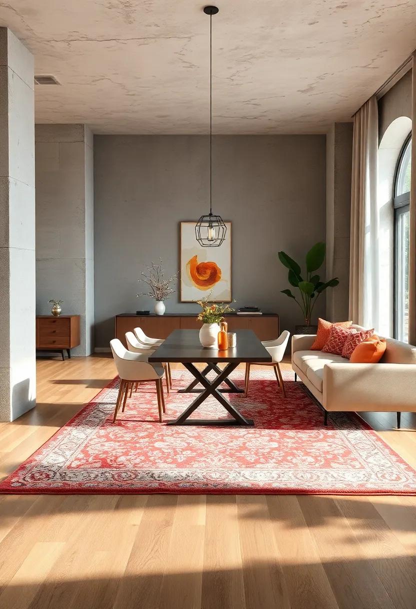Consider ⁢the material: Opt for durable fabrics‌ such as wool or ⁣synthetic fibers that can ⁢withstand spills and ​foot traffic