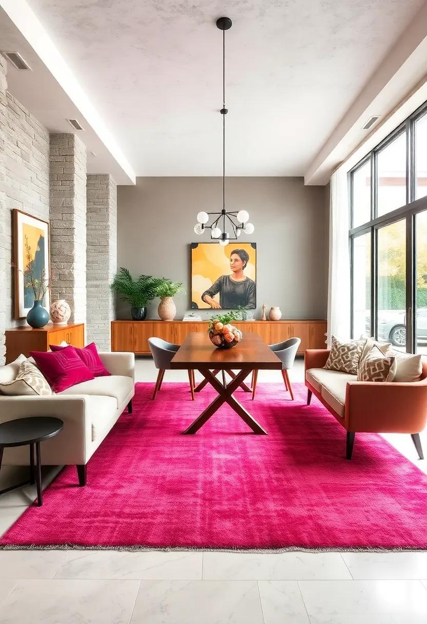 Embrace contrast: If your dining area features neutral colors,consider a rug‌ that⁤ introduces a vibrant,contrasting ⁤shade for ‍a lively touch