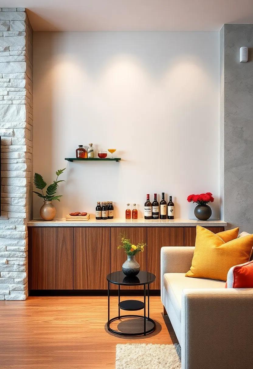 Beverage Station: Create ⁤a beverage‍ station ⁢with essentials like ⁢mixers‍ and garnishes organized in stylish containers for easy access