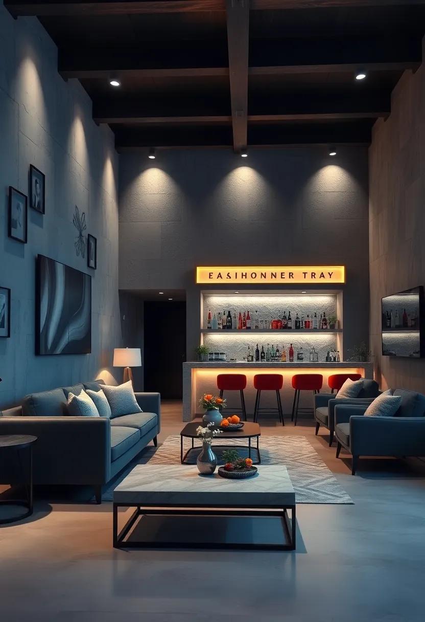 Lighting Effects: Add ‌accent lighting above ​or around your bar area to create an inviting⁣ ambiance for evening gatherings