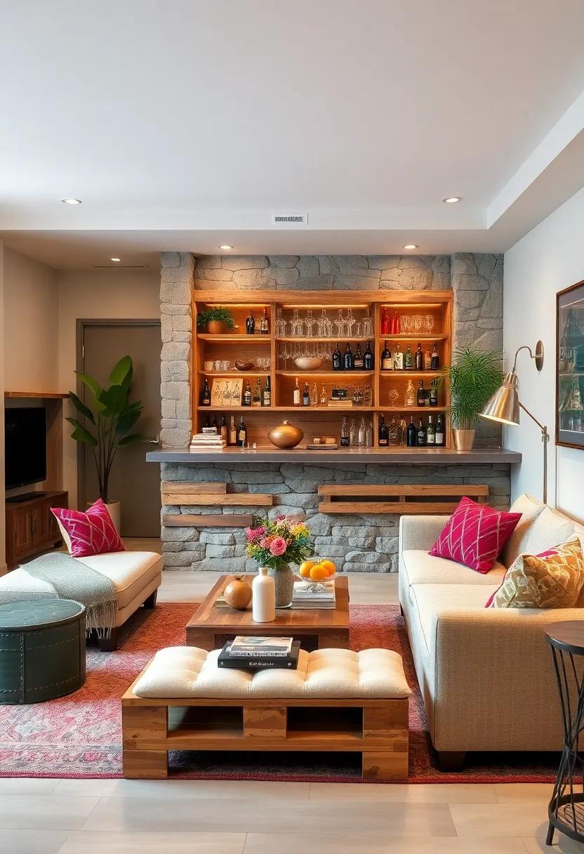 DIY Pallet Bar: Create‌ a rustic-inspired bar ​from‌ reclaimed pallets, offering⁢ a ‍unique ⁣and eco-friendly way to serve refreshments