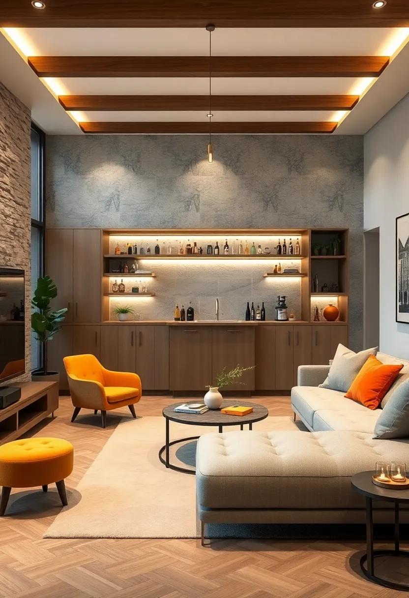 Modular Bar Units: Opt ⁢for modular units that ‍can be ⁢adjusted ‌or expanded based ⁤on ⁤your space, providing flexibility in how you‌ use your living ‌room