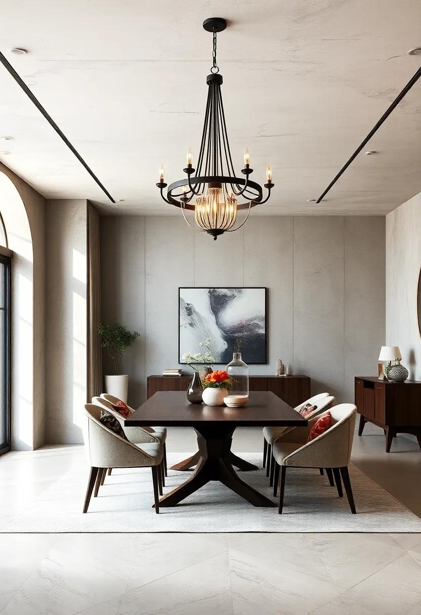 Industrial Edge:‍ Discover wrought iron ⁢designs ‍that offer‍ a raw, edgy vibe; ideal for ‍loft-style dining areas with a hint of urban sophistication