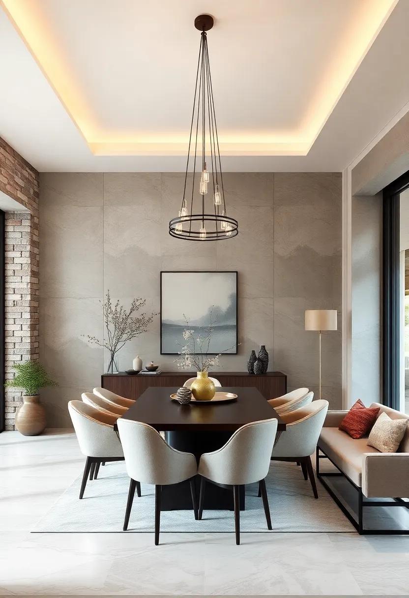 Zen-Inspired‍ Minimalism: choose a simple yet serene chandelier that promotes tranquility and calm, ‌enhancing a Zen-inspired dining atmosphere