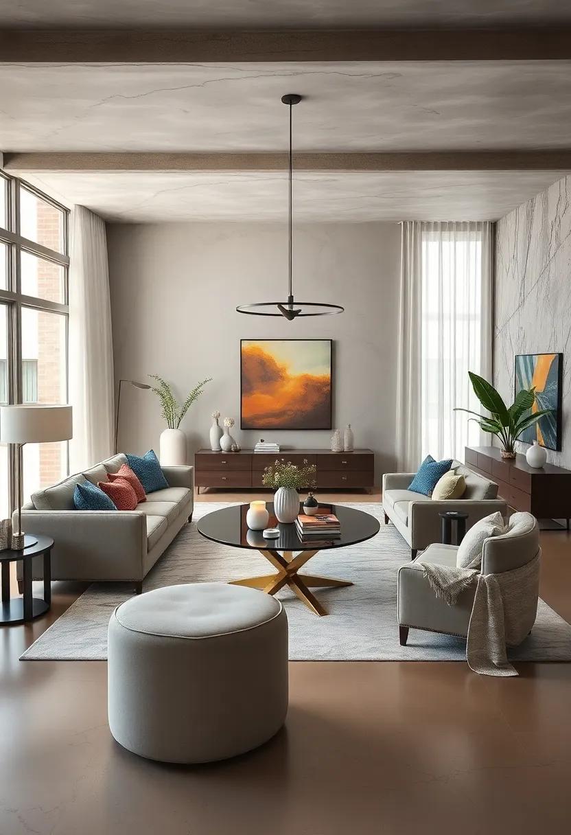 Arranging Multi-Functional Furniture Pieces to Adapt Seamlessly for Hosting and Daily Use