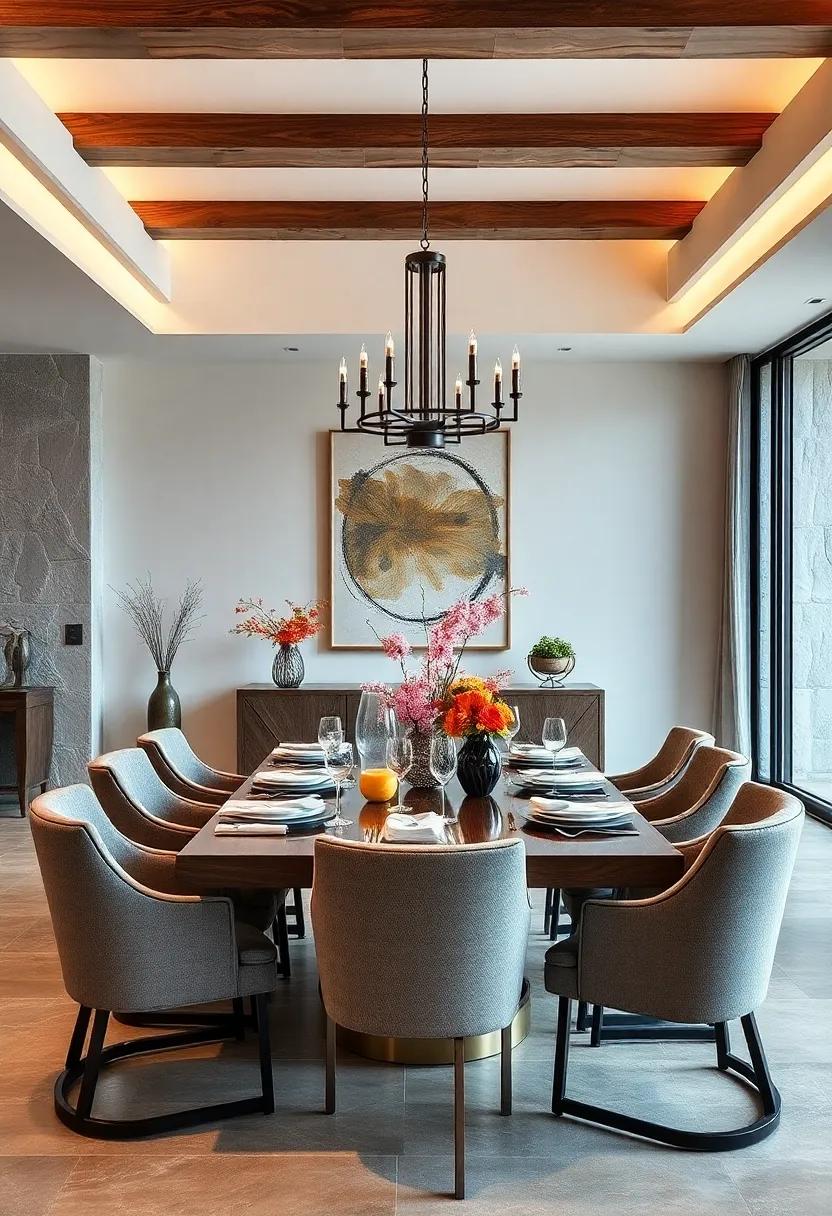 Utilizing Artful Table Centerpieces to Complement Furniture and Elevate Dining Atmosphere