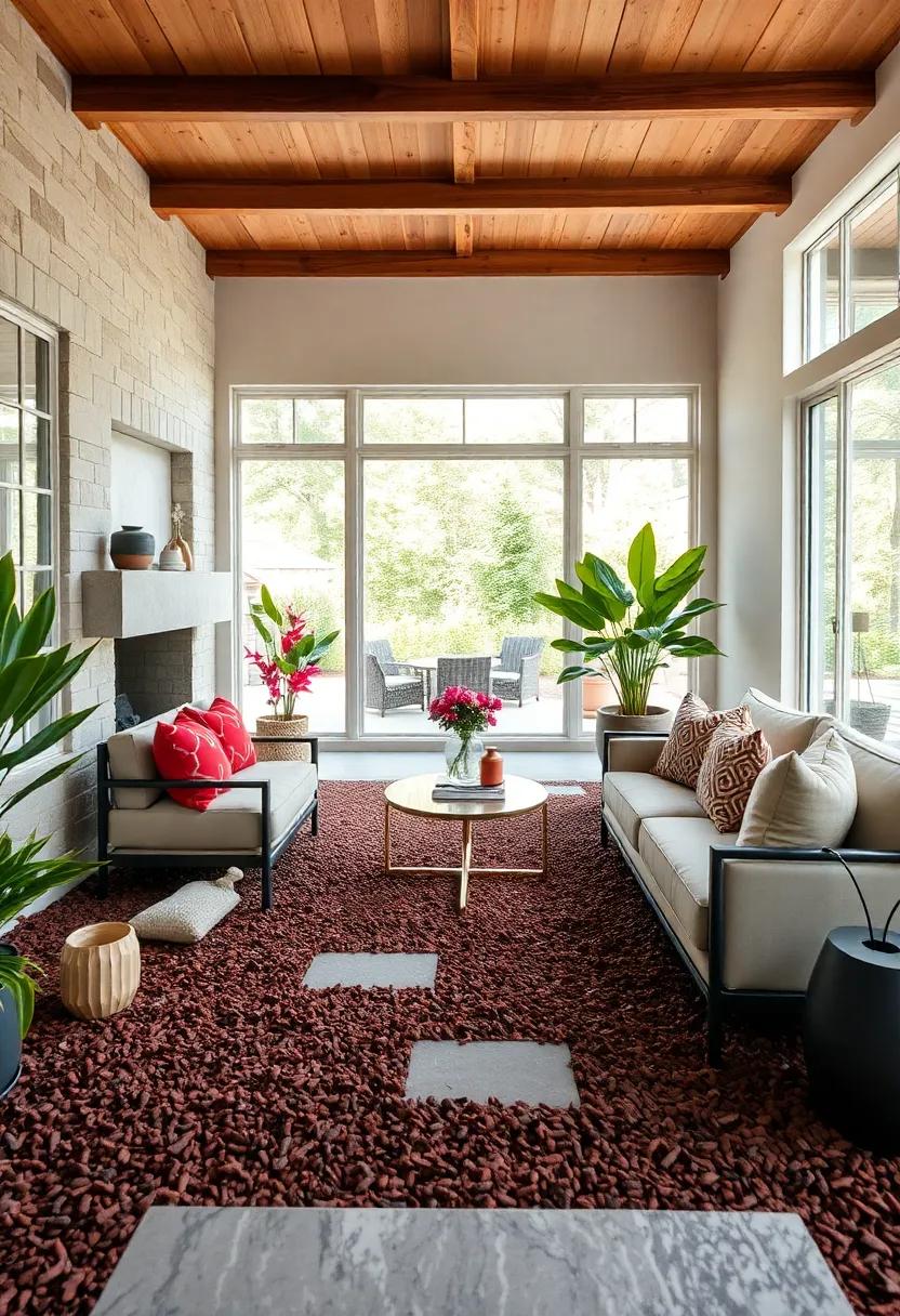 Spread Mulch Under Flowering Trees To Boost Root Health While Adding Colorful Ground Texture