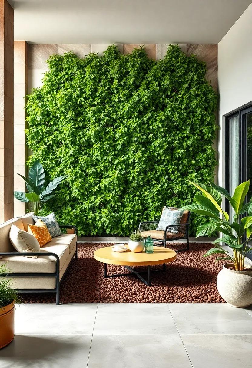 Build A Vertical Garden Backdrop Accented With Mulch Ground Cover For Contrast And Color