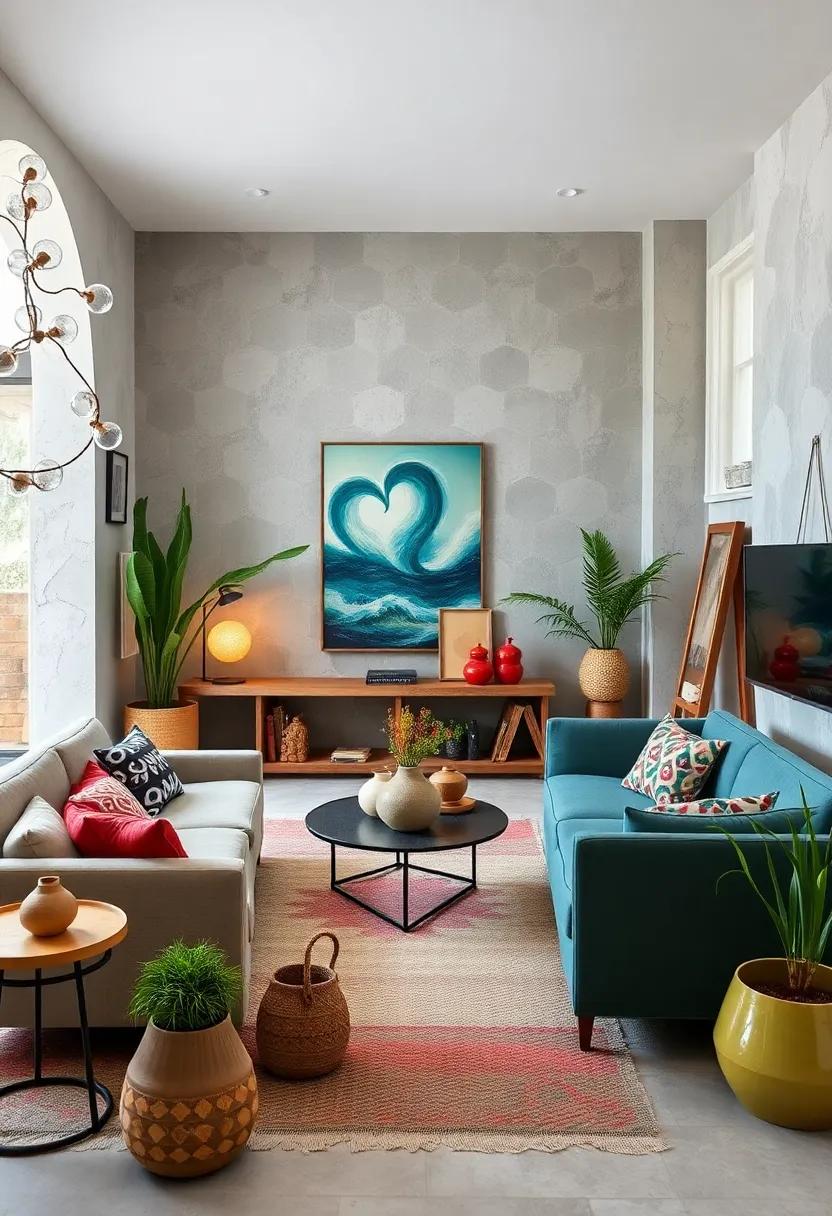 Incorporating Handmade Pottery and Art Objects as Statement Pieces in Eclectic Home Decor Scenes