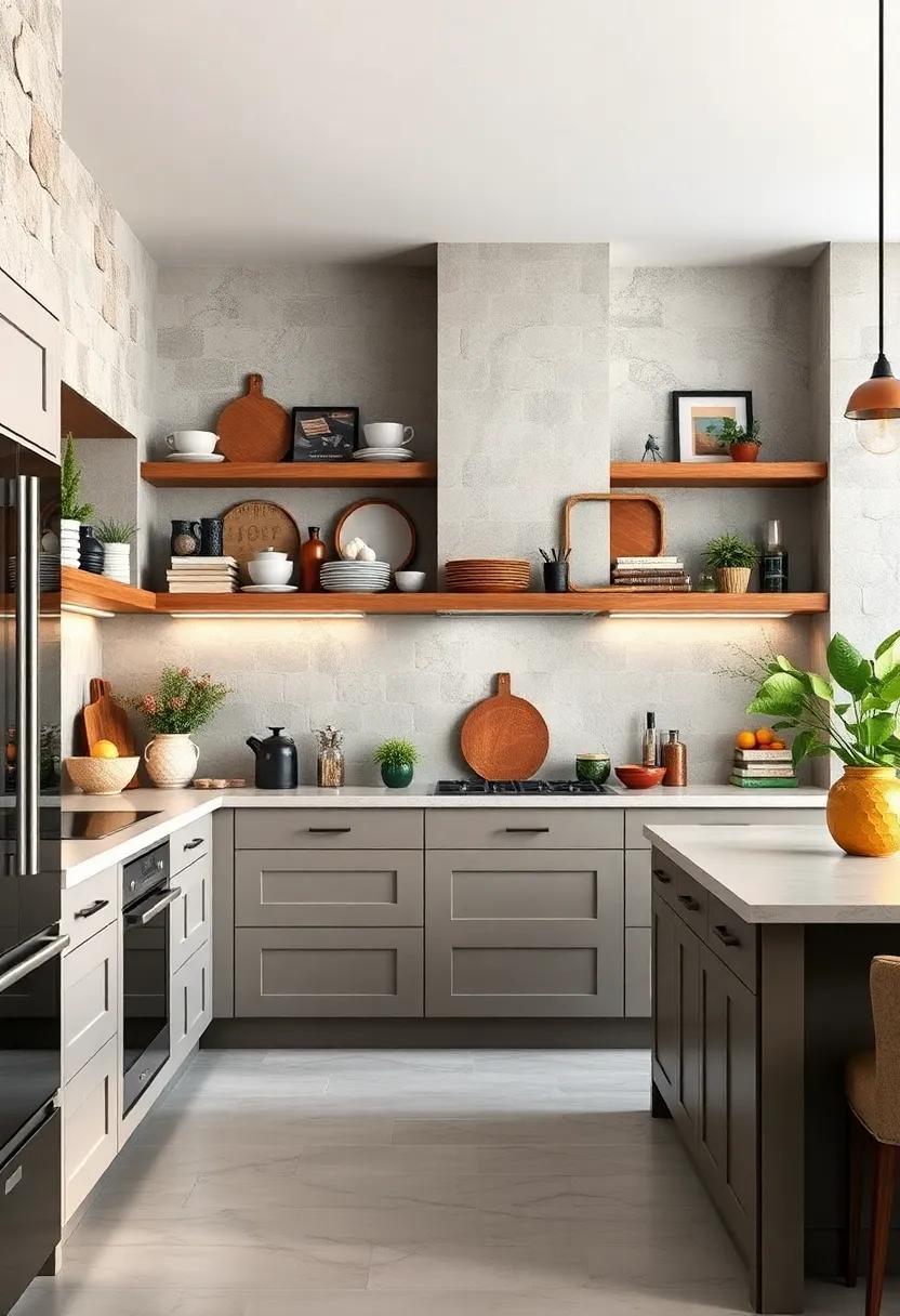 Mixing Open Shelves With Enclosed Cabinets To Showcase Collectibles And Streamline Storage