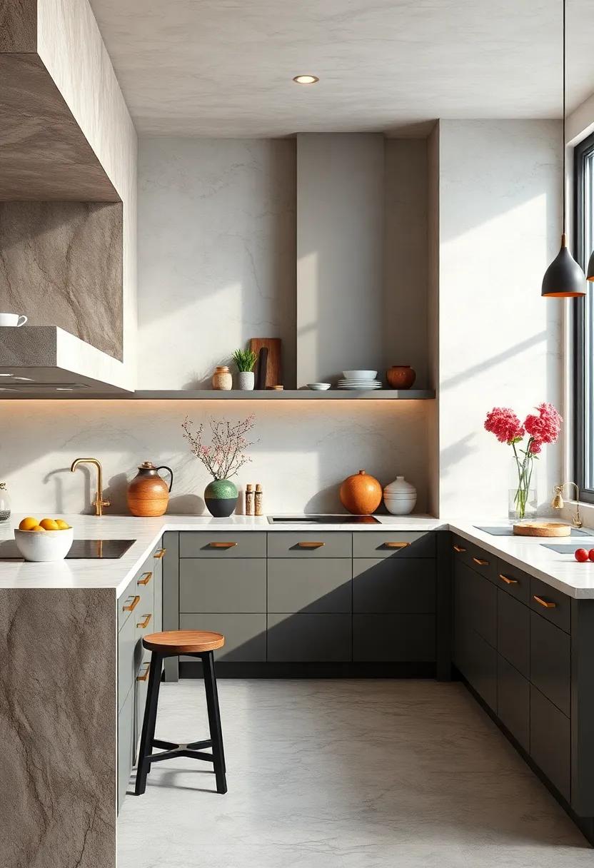 Varied Surface Finishes From Matte To Glossy Creating Layered Light Reflections In Kitchen Spaces