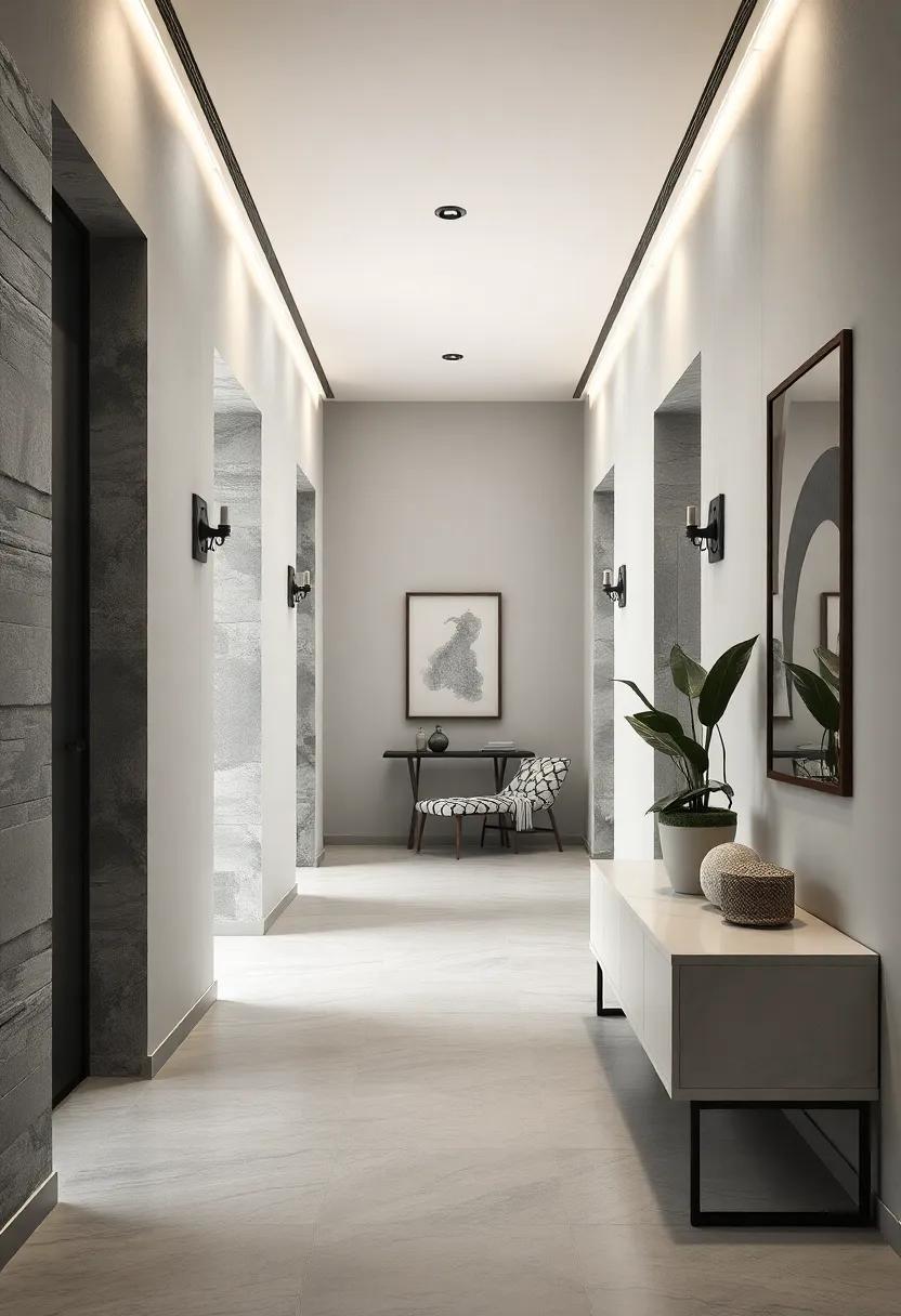 Monochrome Grey Palette with Various Textural Contrasts for Depth and Interest