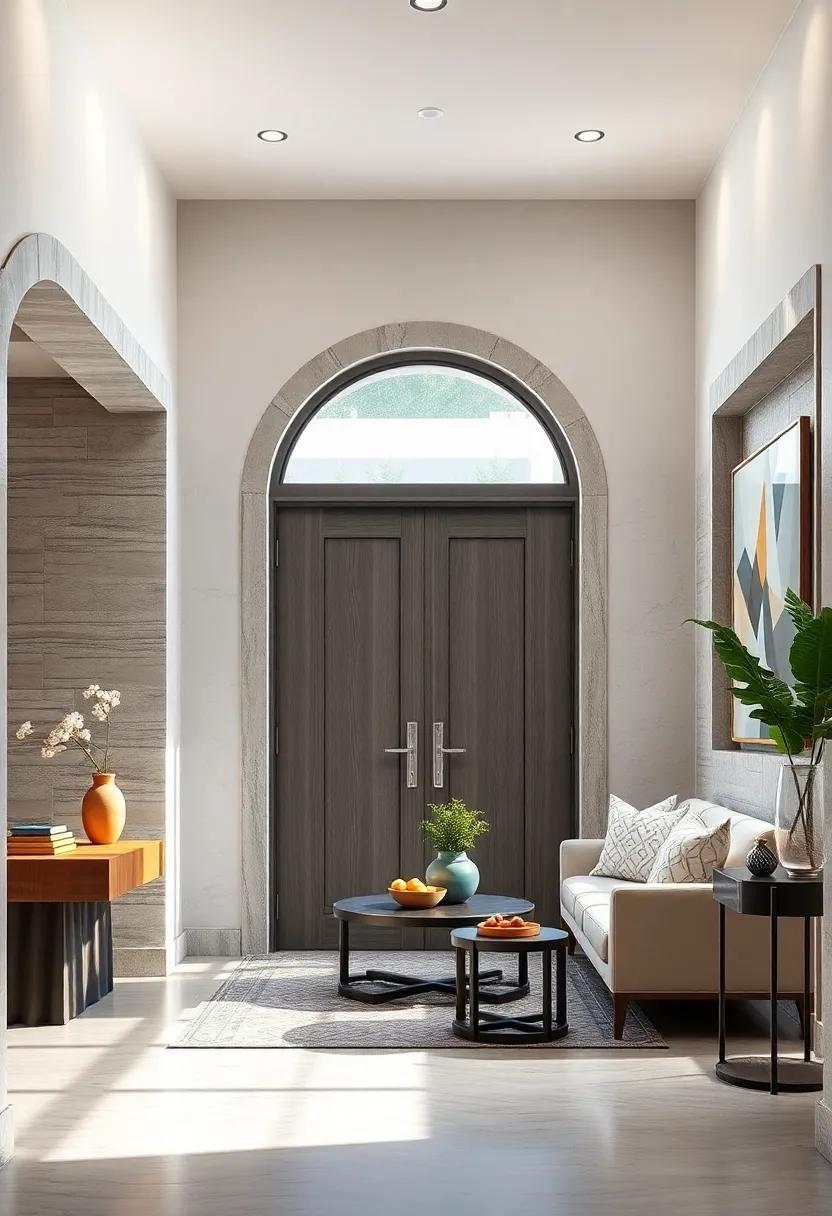 Customized Door Surrounds Showcasing Artistic Flair Through Unique Grain Patterns