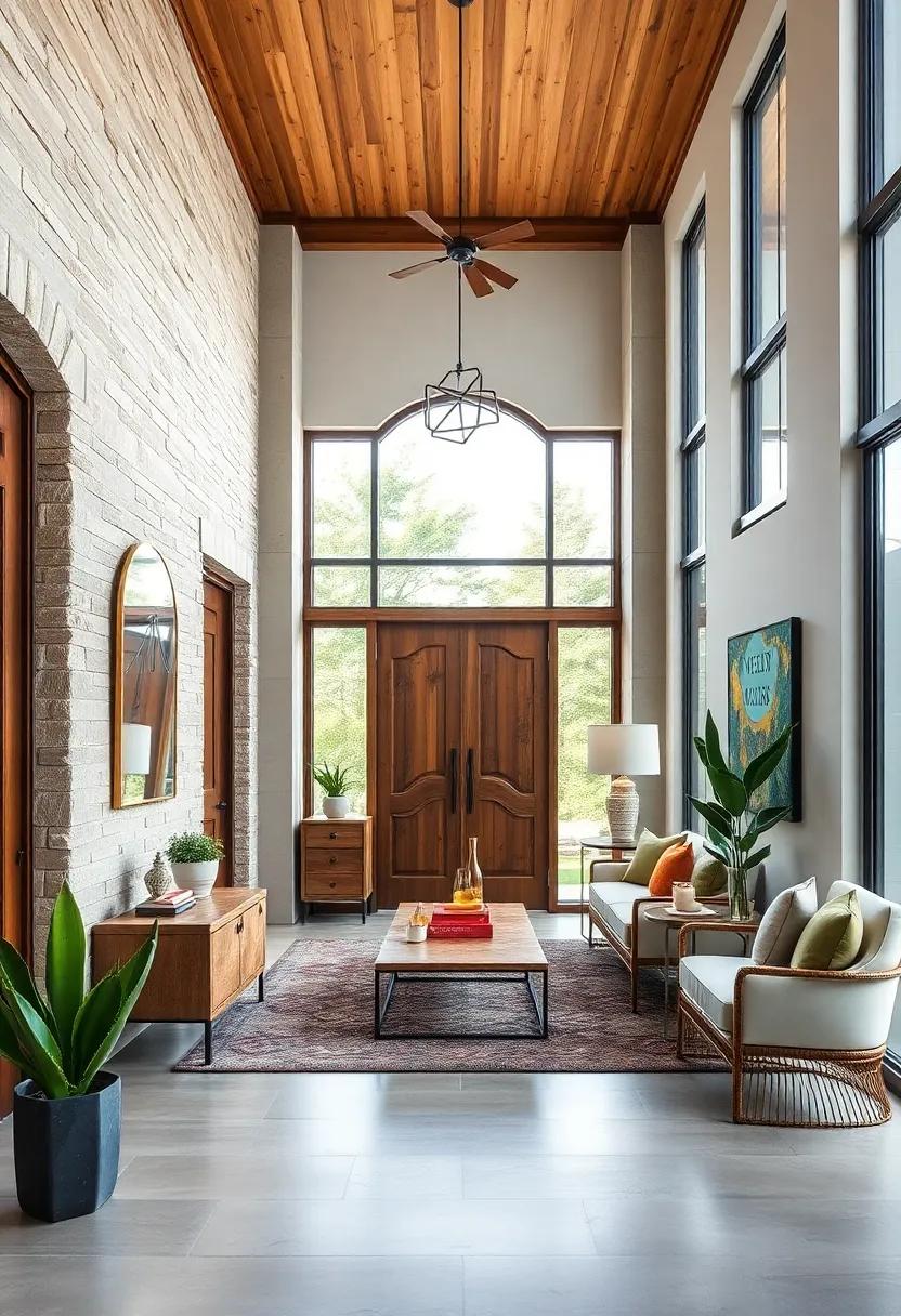 Reclaimed Wood Entryway Features Evoking History and Sustainable Sophistication