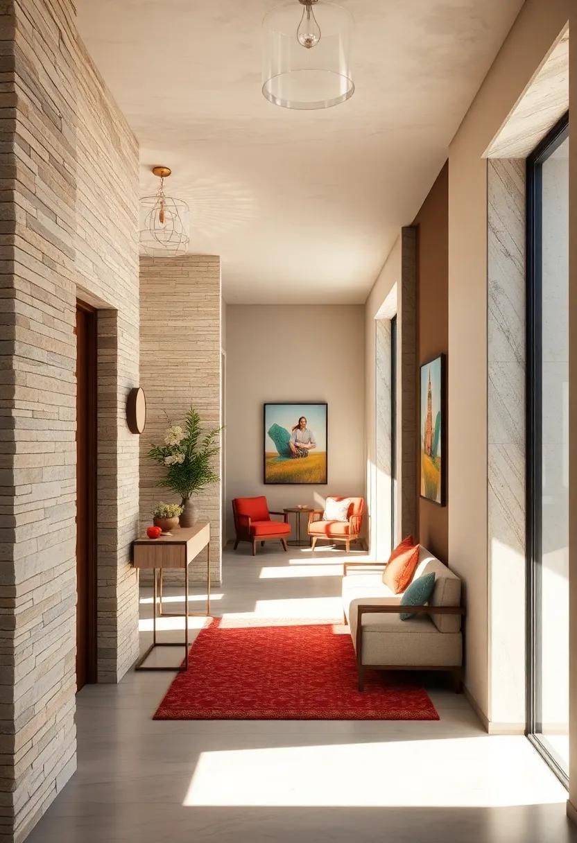 Shadow Play Created by Layered Millwork in Entryways Offering Depth and Intrigue