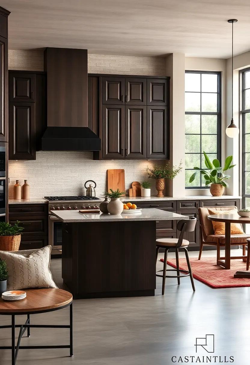 Classic Raised Panel Cabinetry with Rich Espresso Stains Blending Tradition and Modernity