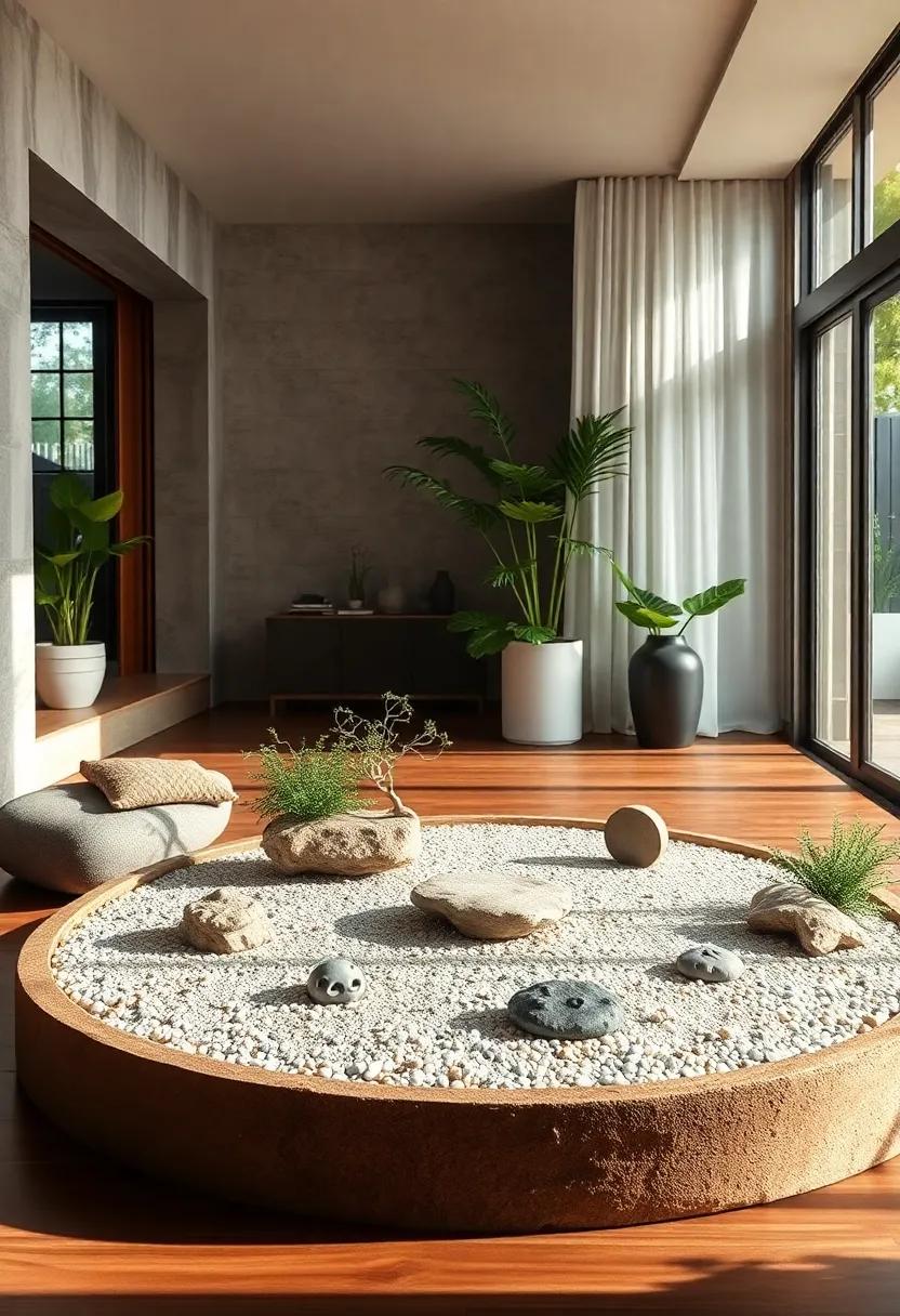 Embedding Zen-Inspired Sculptures or Figurines for a Touch of Spiritual Symbolism and Artistic Flair