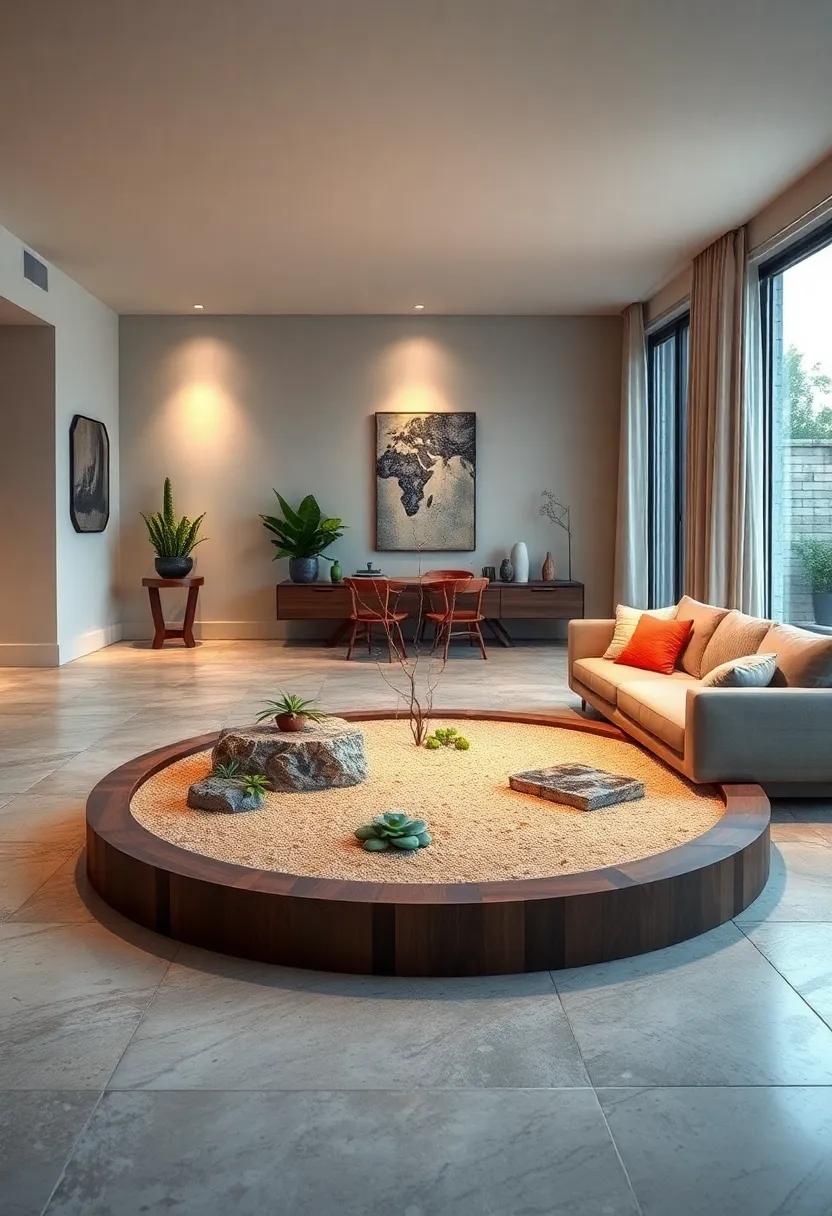 Designing the Mini Zen Sand Garden With a Circular or Oval Layout to Represent Wholeness and Balance