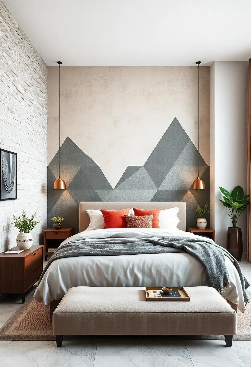 Integrate vintage geometric wallpaper for a nostalgic twist that enhances‍ the charm of your bedroom without feeling outdated