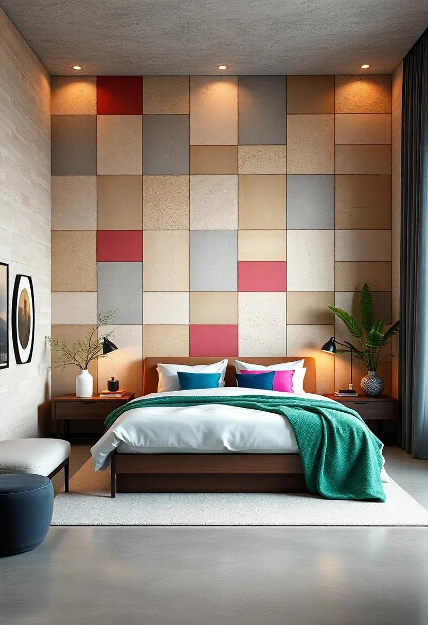 Opt for a grid design painted in ​contrasting colors for a ​classic yet contemporary look that pairs ‍well with various decor styles