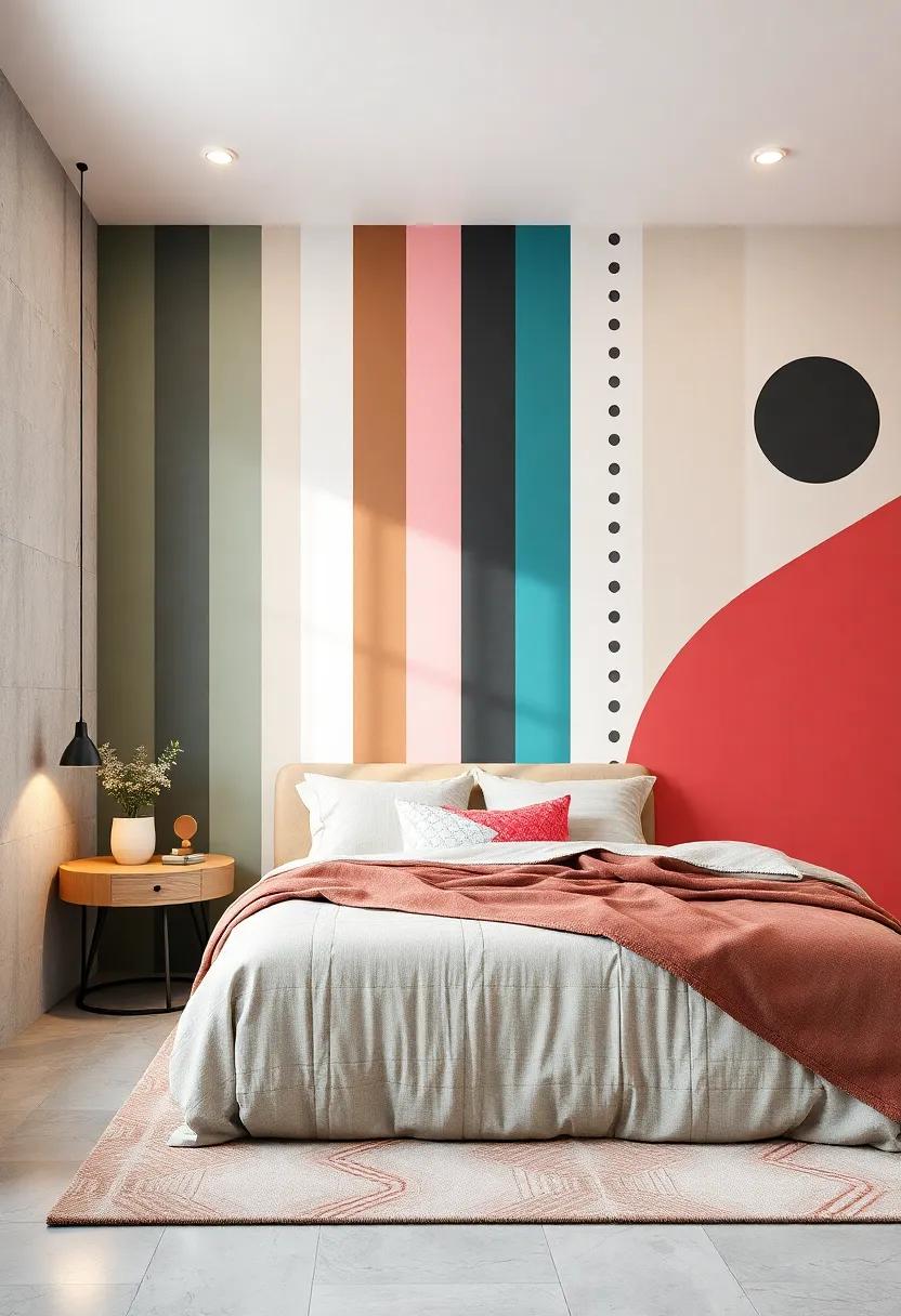 A‍ playful blend ⁣of stripes and dots can introduce a​ youthful⁤ vibe to the bedroom,⁤ making it feel airy and fun