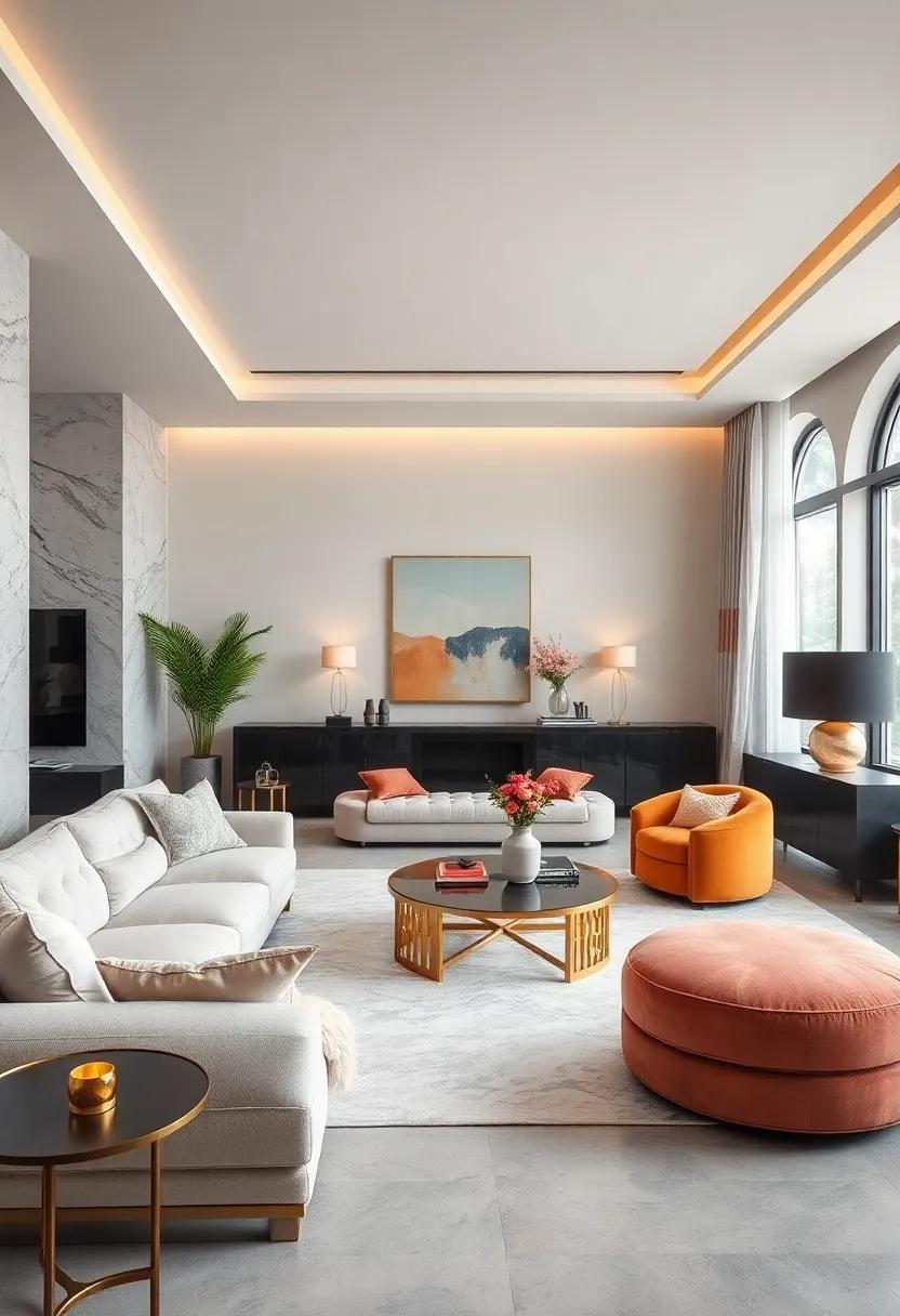 Lush Draperies In Satin And Silk Fabrics Complementing Bold Patterns And Deep Colors For Dramatic Window Treatments