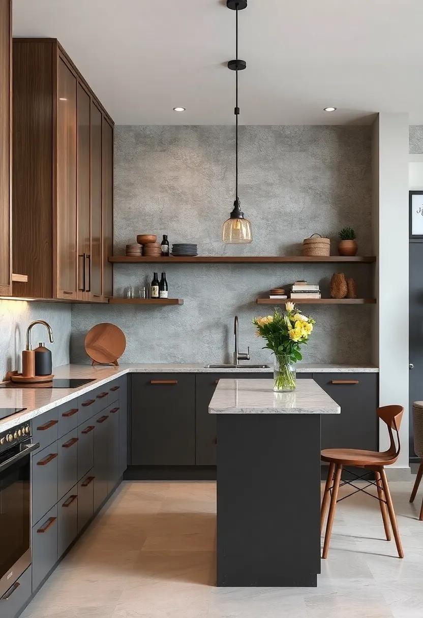 Custom Metallic Cabinet Handles and Fixtures Offering Subtle Yet Distinct Urban Elegance