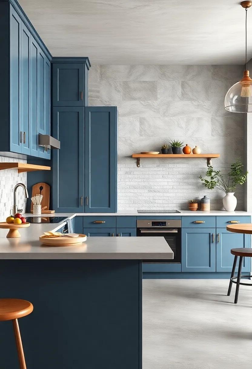 Cool‍ Slate Blue: Embrace modern simplicity ⁢with slate blue cabinets, adding ​a hint of color‌ without overwhelming the space, ‍ideal for urban settings