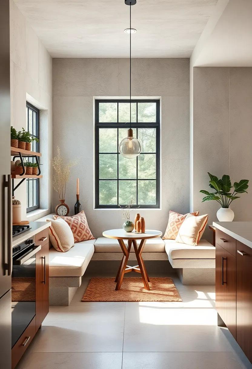 Create a Cozy Nook: ⁣Transform‌ a corner into a‍ cozy breakfast nook with built-in seating, soft⁢ cushions, and ⁤a small table for intimate⁤ meals