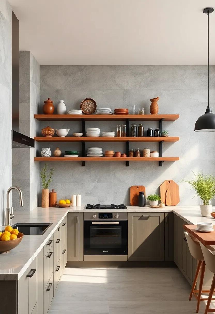 Embrace Open​ shelving: Showcase your dishware ⁣and spices with stylish ⁣open shelves to add a ‌sense of​ space and‍ personality to ⁣your‍ kitchen