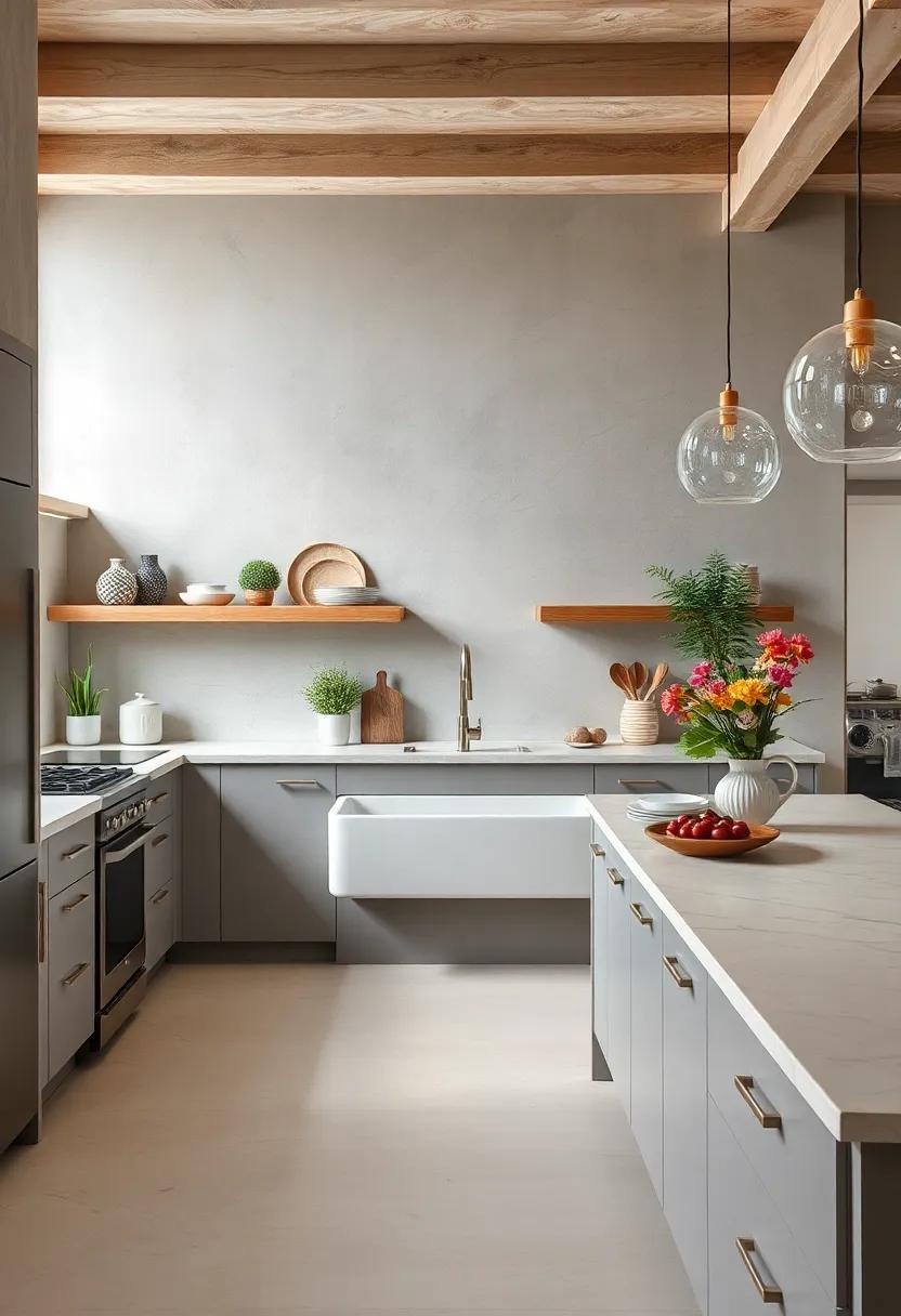 Feature a Statement Sink: Invest in an eye-catching farmhouse ‌or large-scale sink ⁣that serves⁢ as ‍a functional centerpiece