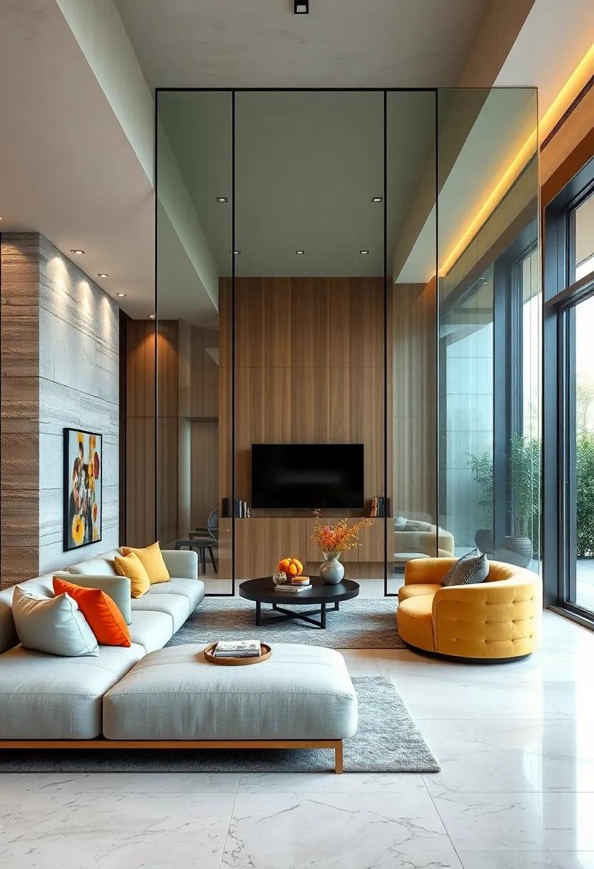 Curved Glass Partitions Sculpting Fluid Boundaries for Dynamic Room Layouts