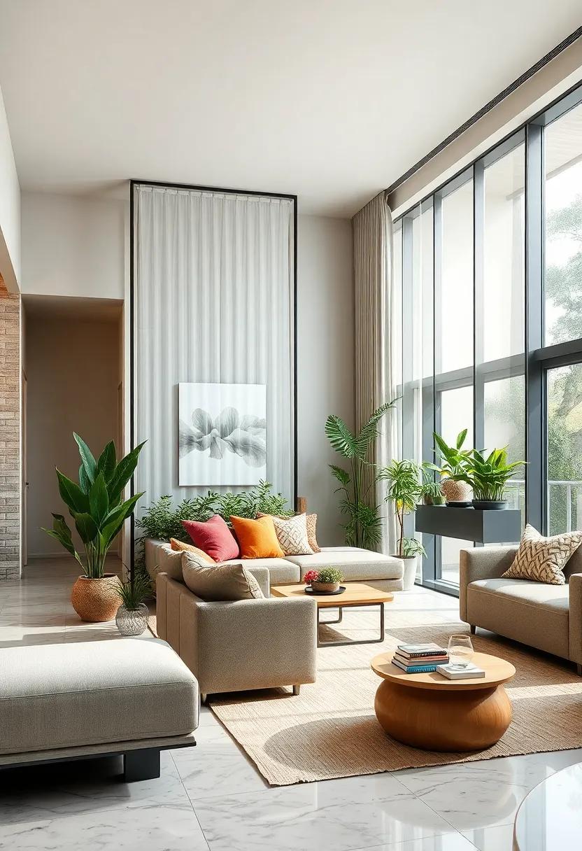 Biophilic Glass Partitions Integrating Planter Boxes for Green and Bright Separation