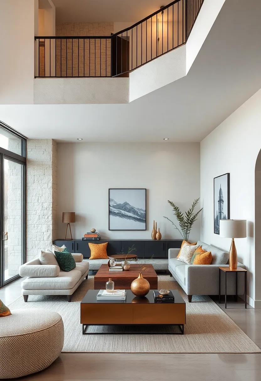 Neutral Backdrops Enhanced by Metallic Accents for a Stylish and Inviting Under-Stairs Setting