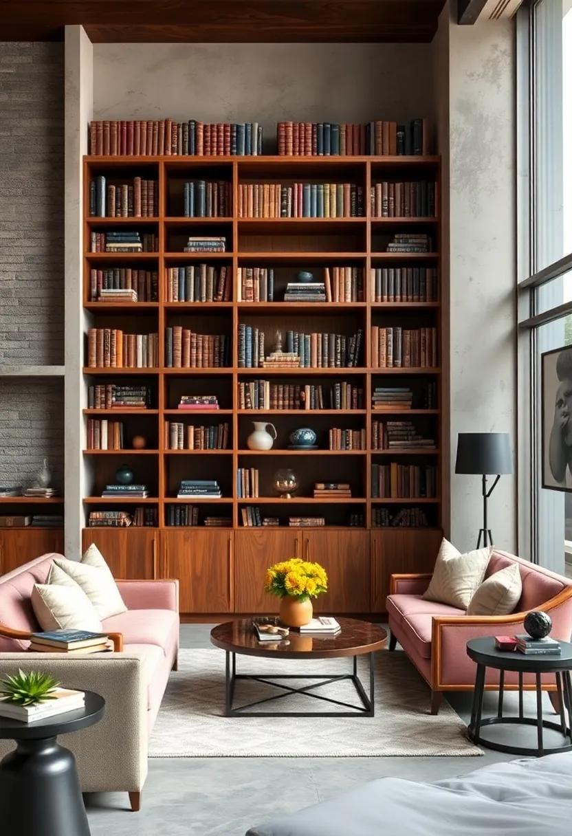 Curate a Timeless Vintage Library Look with Rich Wooden Shelves and Leather-Bound Classics