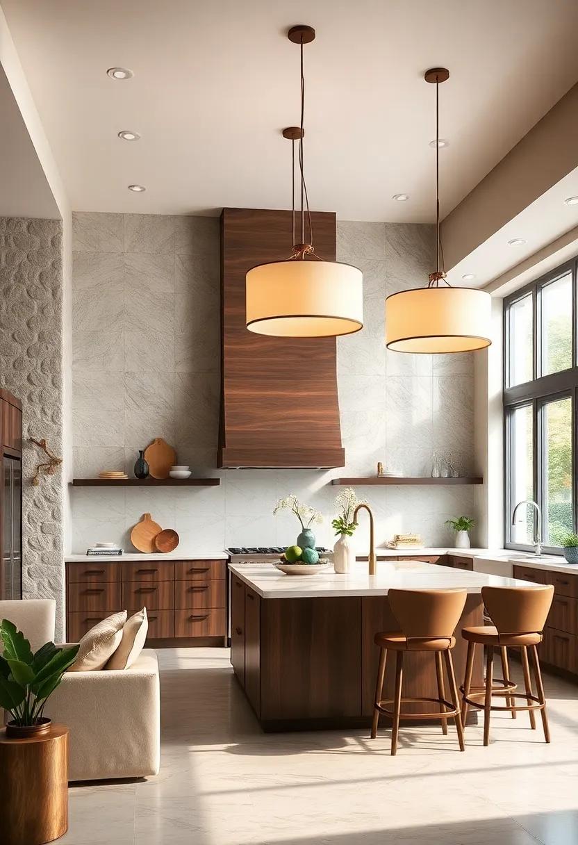 Dazzling Drum Shades: Drum shade pendants ‍can provide​ wide coverage while adding⁤ a‍ sophisticated flair to your kitchen island​ lighting