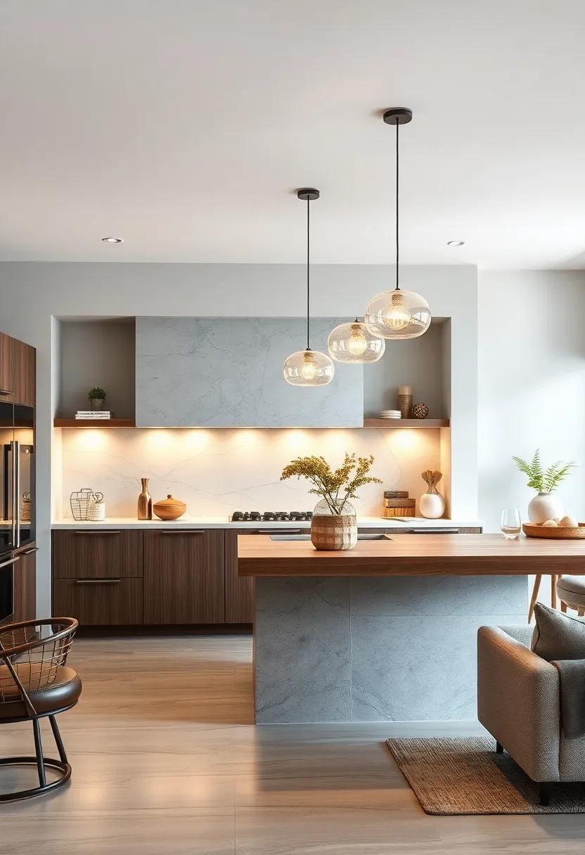 Organic Shapes: ‍Choose ‌lighting fixtures with organic, flowing designs to bring a natural element into your kitchen, harmonizing with modern aesthetics