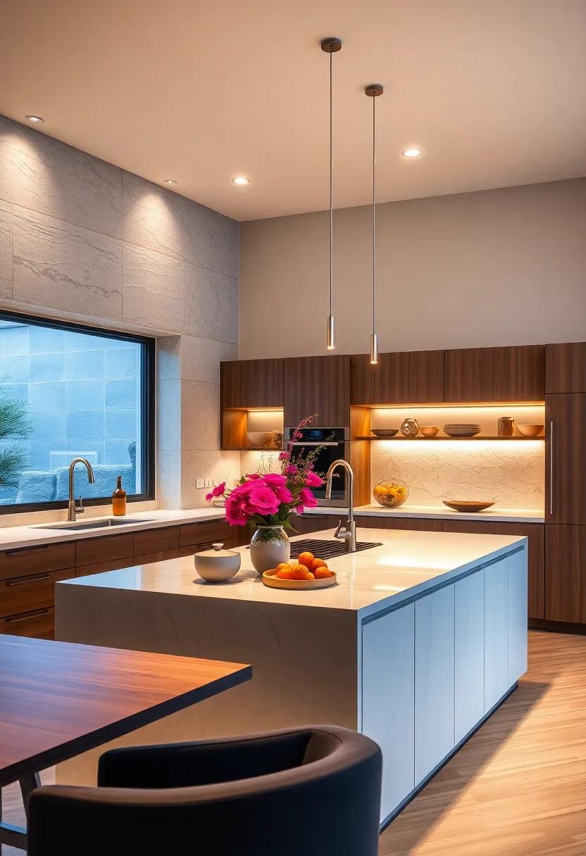 Sleek Linear⁤ Fixtures: Opt for sleek linear⁣ lighting⁢ bars for a contemporary look that seamlessly blends ‍with your kitchen ⁢island’s design