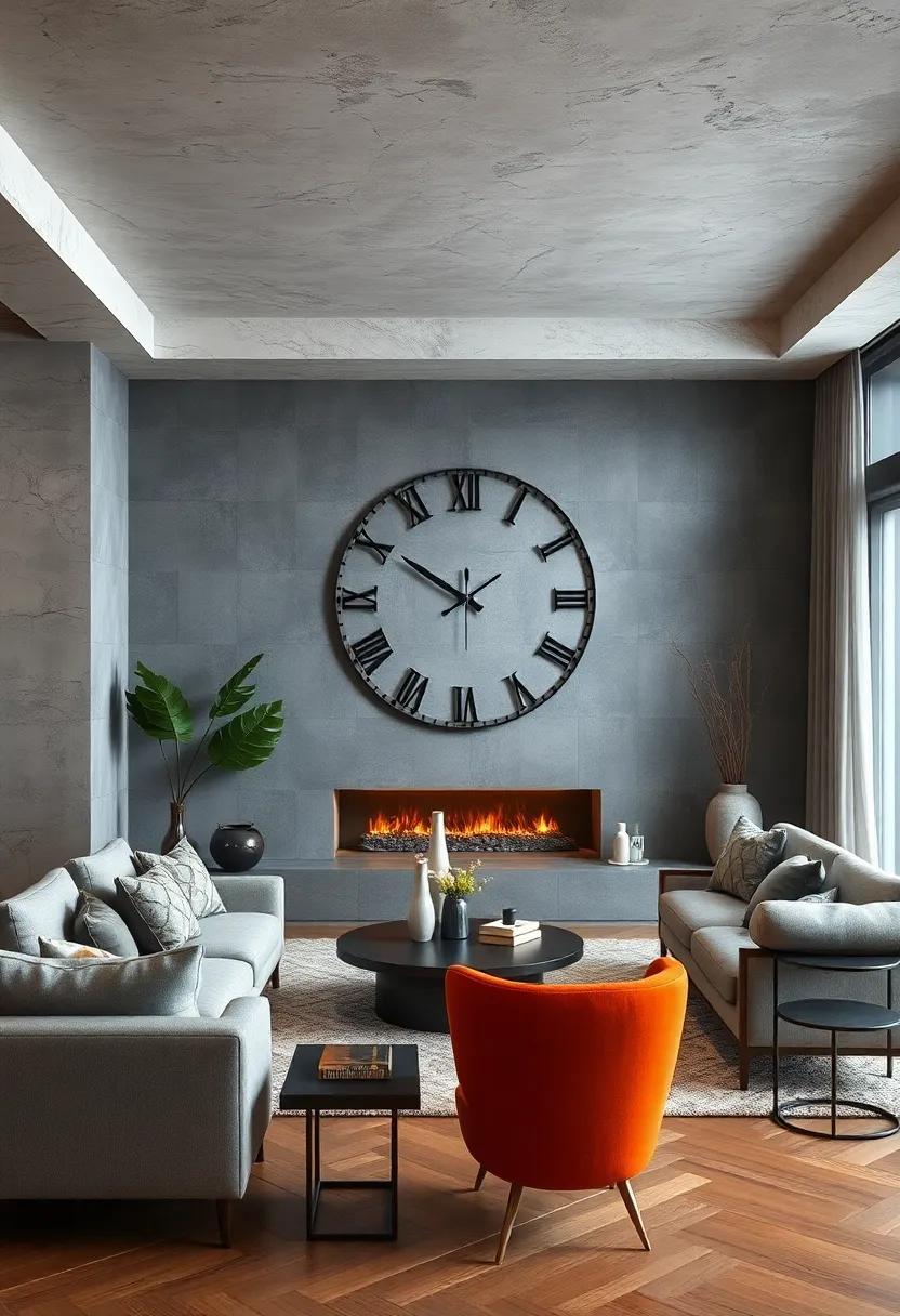 A statement ⁢clock that merges functionality with​ an⁢ artistic flair