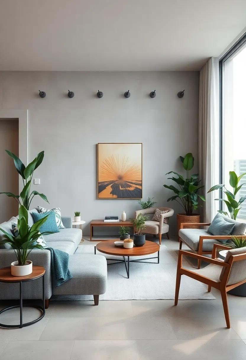 Subtle greenery with low-maintenance houseplants to breathe life into the ‍room