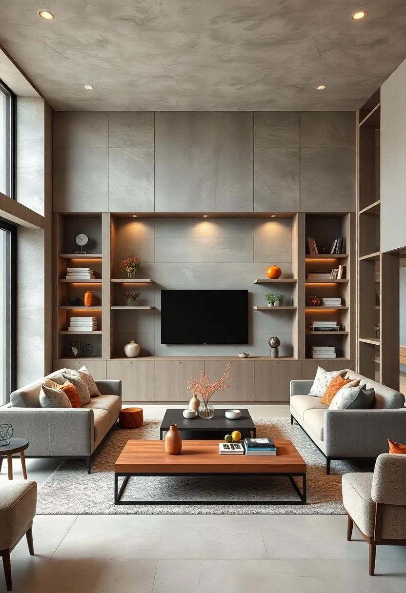 Customized built-ins to showcase personal collections and​ maximize ⁣storage