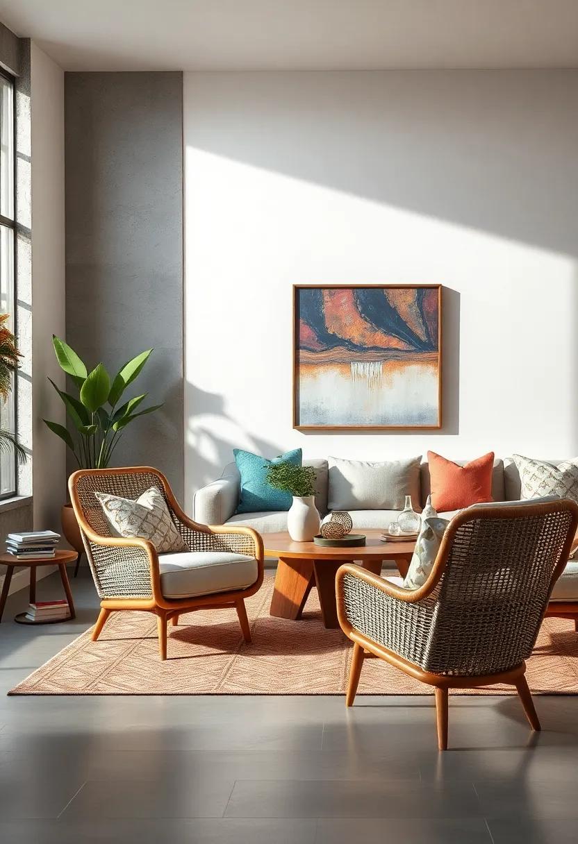 Rattan Accent ⁤Chair ⁣- Blending natural materials with‌ clean ​lines, this chair offers ⁢warmth and⁣ adds a⁣ touch of texture to your ​decor
