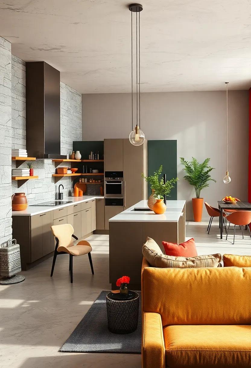 Dynamic Color Blocking Techniques in Open Kitchens to Create Zones Without Physical Barriers