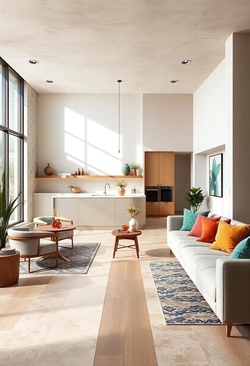 Elegant Floor Transitions That Define Spaces While Maintaining an Open and Cohesive Flow