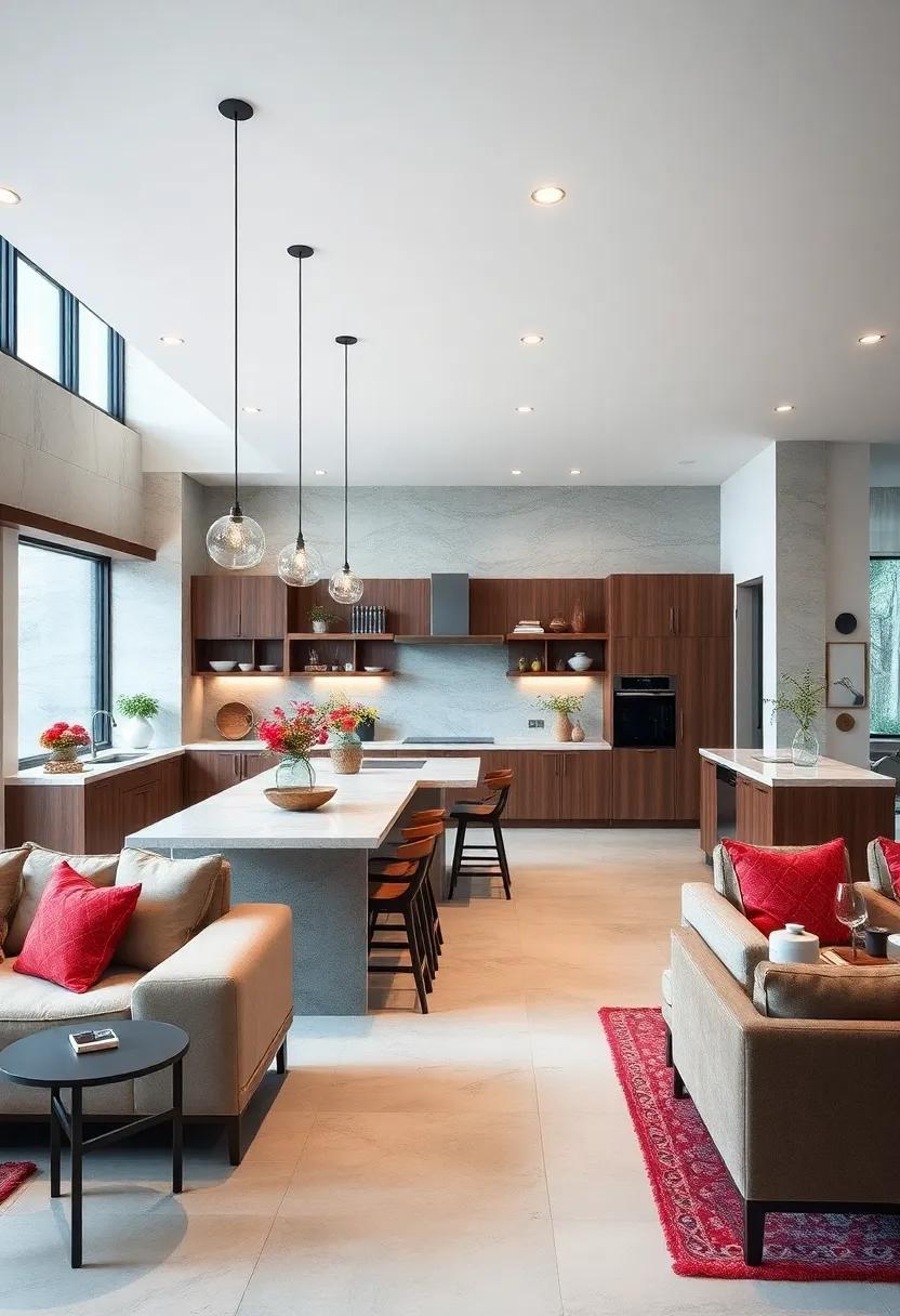 Seamless Integration of Kitchen Islands with Bar Seating for Social Gatherings and Family Meals