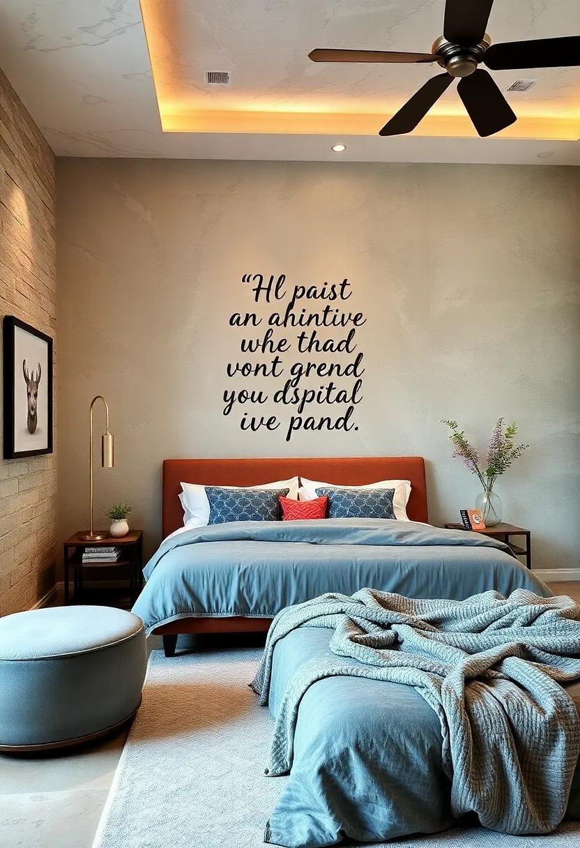 Inspirational Quotes: Add ⁤a ⁣personal touch by painting ⁢motivational quotes​ or ​affirmations that⁣ inspire you every morning when you wake up