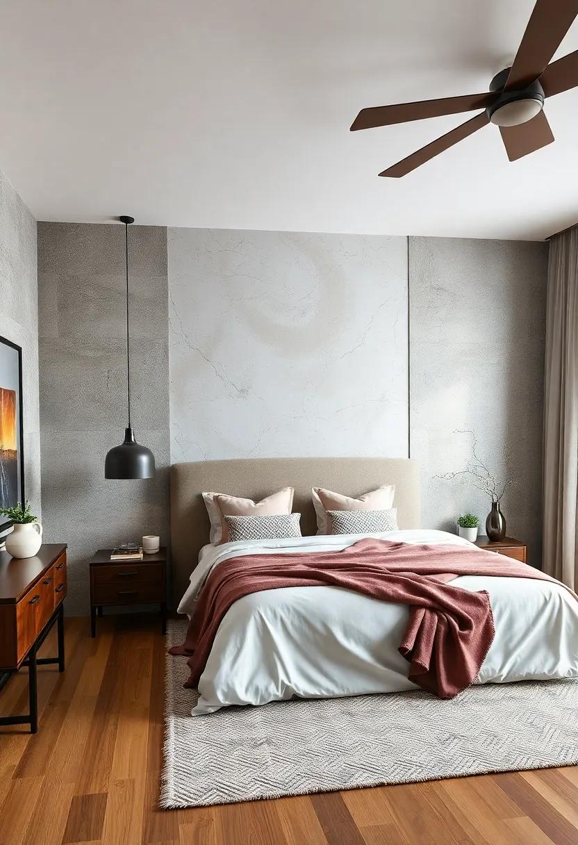 Metallic‌ Accents: Opt⁤ for metallic ‌paint to create striking ⁤accent walls that shimmer‍ subtly, adding ⁢an ⁣element of luxury to your ⁢bedroom