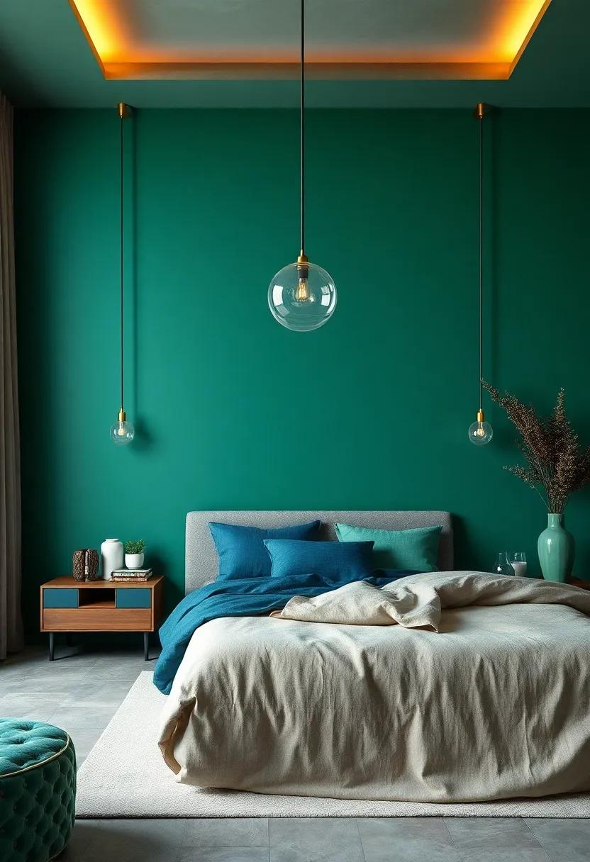 Rich ‌Jewel ‍Tones: Infuse your bedroom with opulent jewel ⁤tones⁢ such⁢ as emerald ⁢green or sapphire blue for a luxurious and bold ambiance